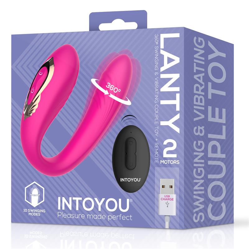 Lanty Vibrador para Parejas con Oscilación 360º y Control Remoto - Imagen 9