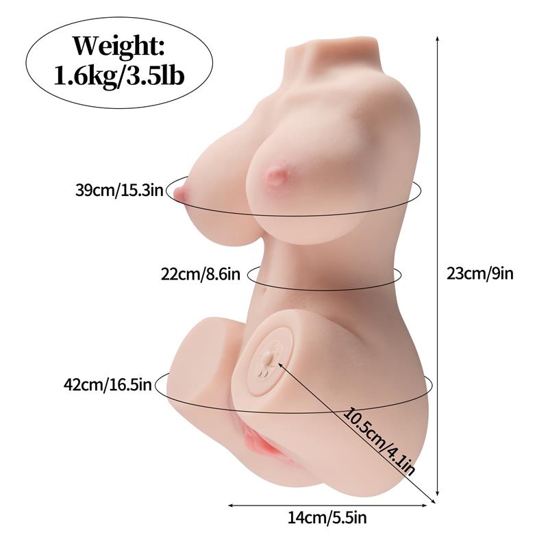 Lilinet Mini Torso con Vibración 1.6 kg - Imagen 7