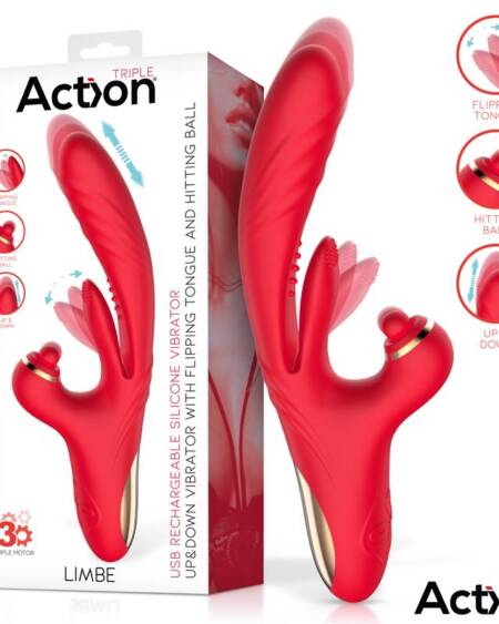 Limbe Vibrador con Lengua Flip-Flap, Bola Percutora y Up and Down