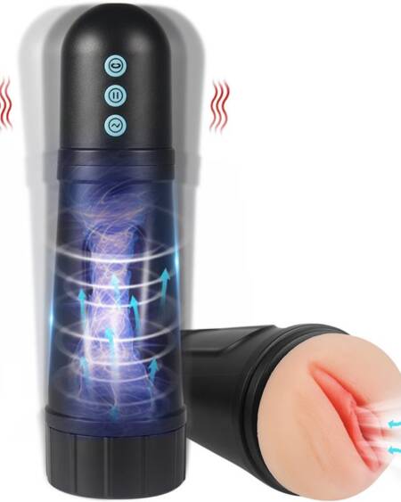 Locker Masturbador con Vibración y Efecto Succión Vagina