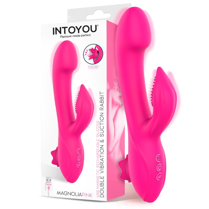 Magnoliapink Vibrador con Succión