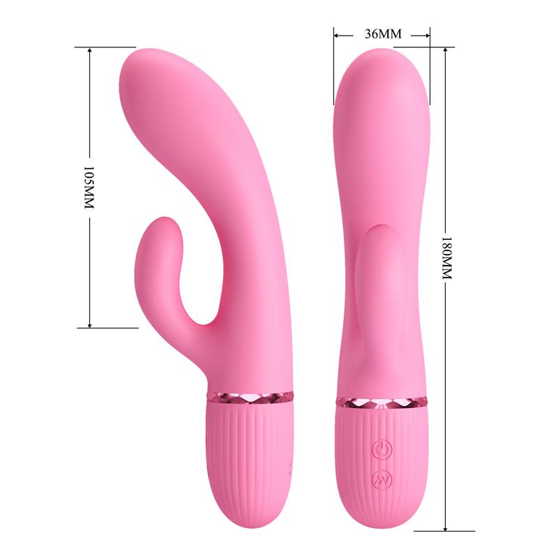 Marski Vibrador con Rabbit Punto G Rosa - Imagen 9