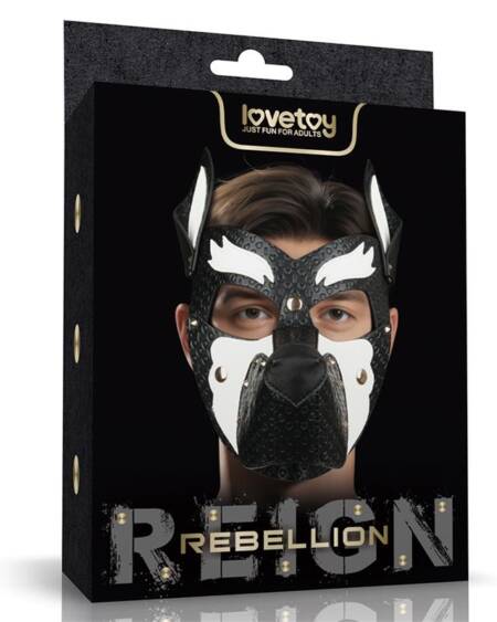 Máscara Cachorro Rebellion Reign Howl Blanco