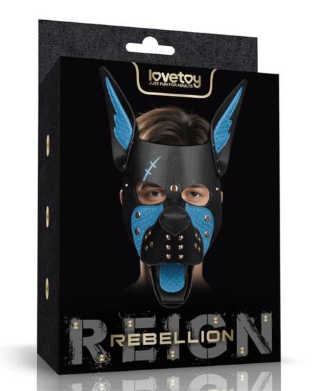 Máscara Cachorro Rebellion Reign Scarred Alpha Pup Azul