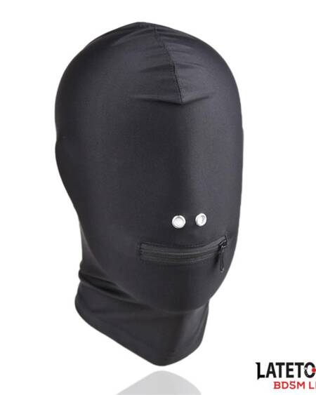 Máscara de Sumisión con Cremallera en la Boca