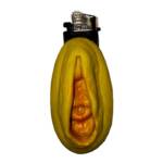 Mechero en Forma de Vagina Dorado