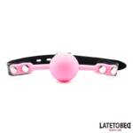 Mordaza Bola Silicona Rosa
