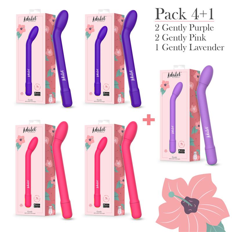 Pack 4 + 1 Gently Estimulador Punto G con APP