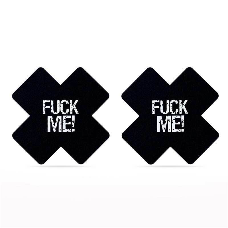 Pack Pezoneras Cruz Negro y Rosa FUCK ME - Imagen 4