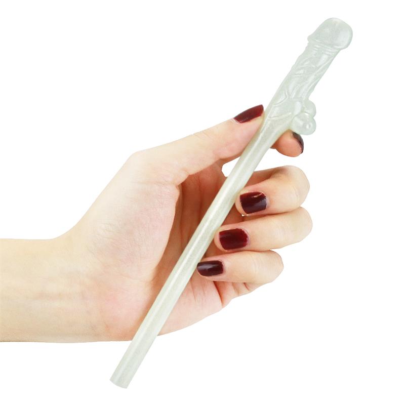 Pajitas de Pene Brillan en la Oscuridad Pack de 9 - Imagen 3