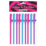 Pajitas Pene Vario Color Pack de 9