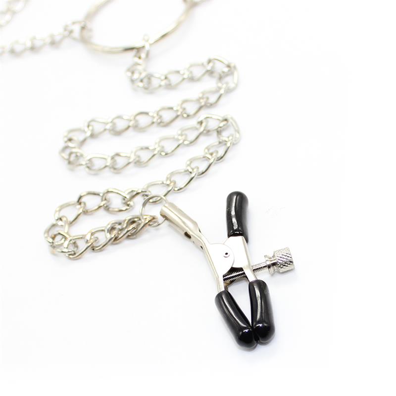 Pinzas para Pezones y Clítoris con Cadena Metal - Imagen 5