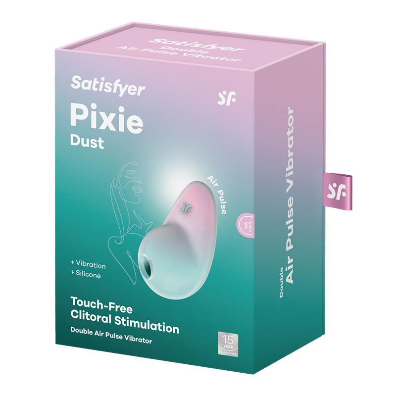Pixie Dust Succionador de Clítoris con Vibración Menta/Rosa - Imagen 6