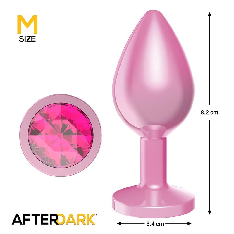 Plug Anal Anodizado Rosa con Joya Talla M - Imagen 3