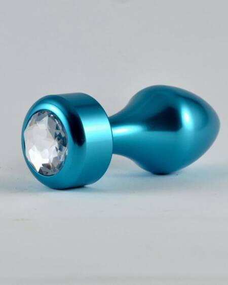 Plug Anal Azul Rosebud con Joya
