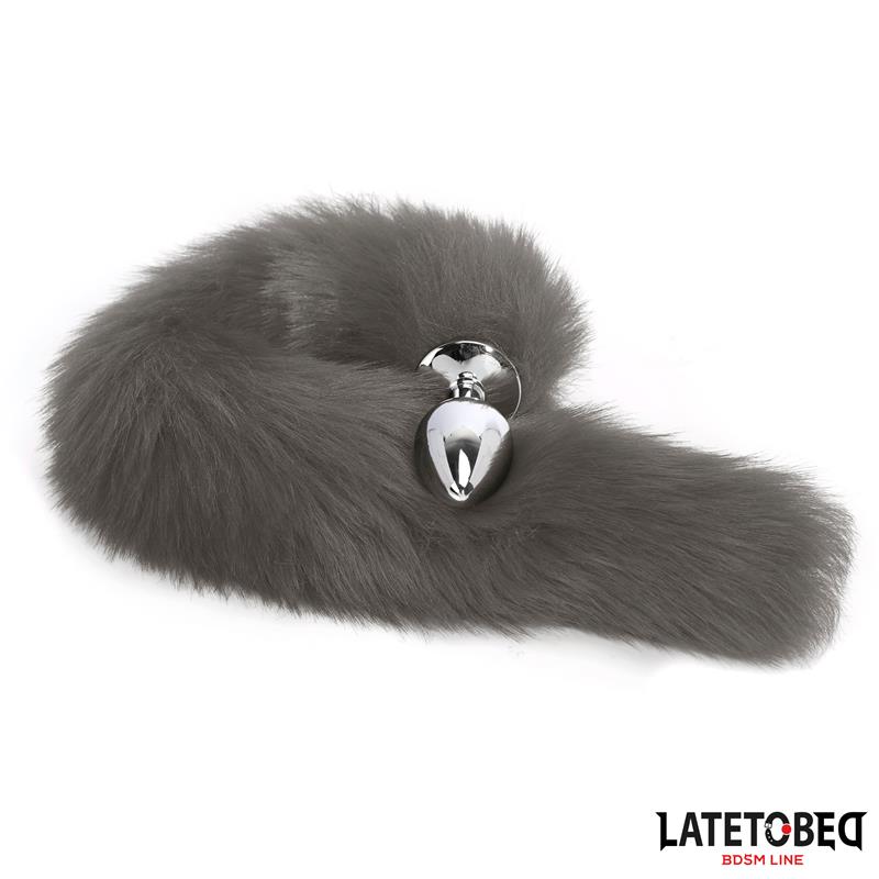 Plug Anal con Cola Gris 40 cm - Imagen 2