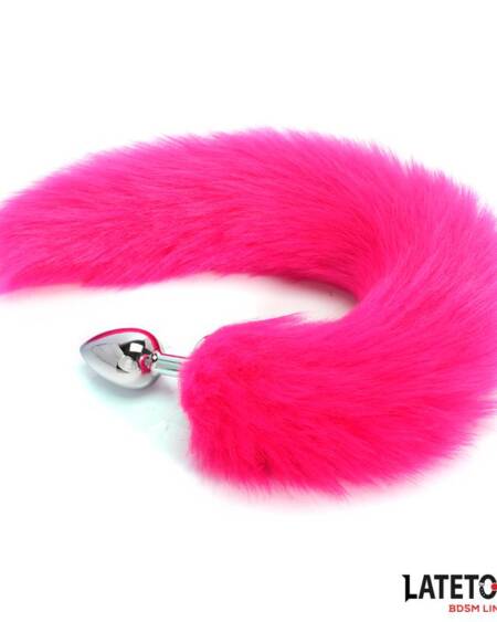 Plug Anal con Cola Hot Pink 40 cm