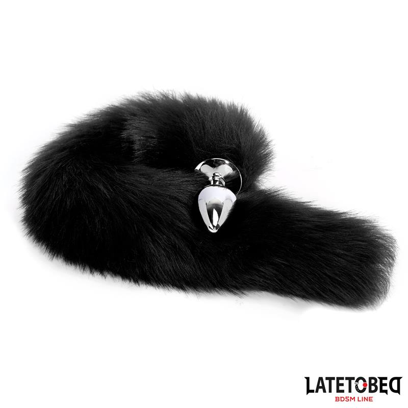 Plug Anal con Cola Negro 40 cm - Imagen 3