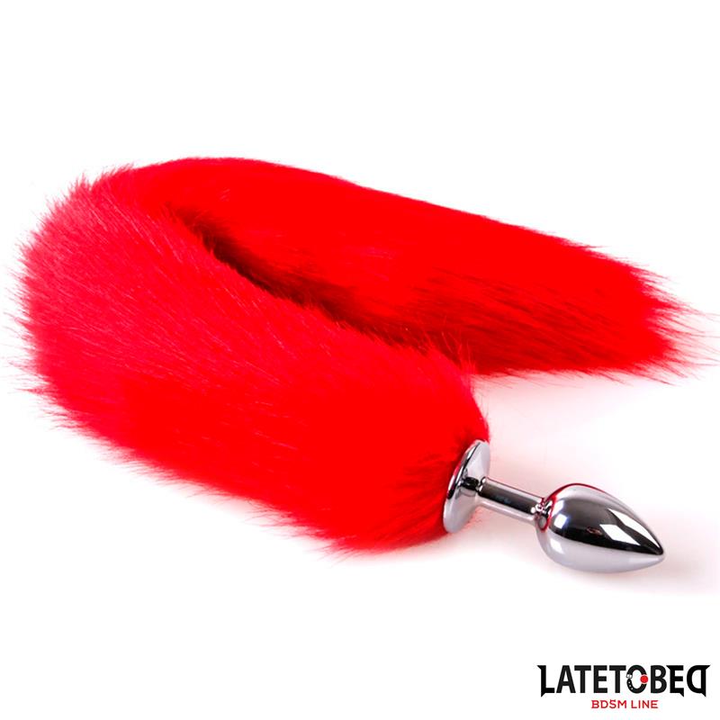 Plug Anal con Cola Rojo 40 cm - Imagen 2
