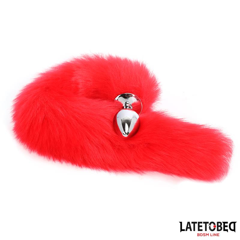 Plug Anal con Cola Rojo 40 cm - Imagen 3