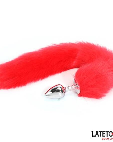 Plug Anal con Cola Rojo 40 cm
