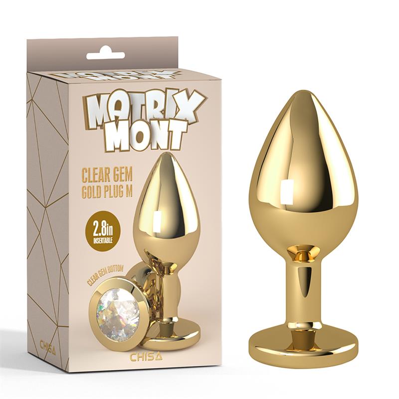 Plug Anal de Metal con Joya Talla M