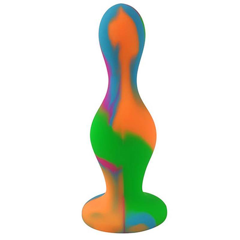 Plug Anal Multi Color Silicona - Imagen 2