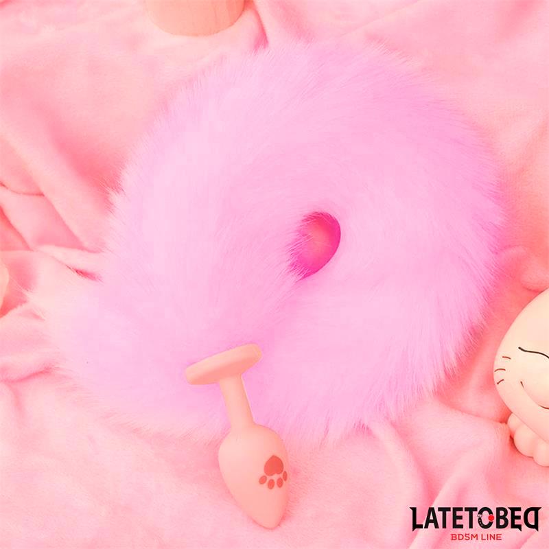 Plug Anal Rosa con Cola de Zorro Rosa - Imagen 2