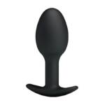 Plug Anal Silicona Negro con Bola