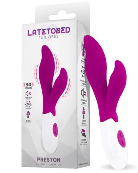 Preston Vibrador con Estimulador Silicona