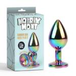 Rainbow Gem Plug Anal multicolor con Joya Talla S
