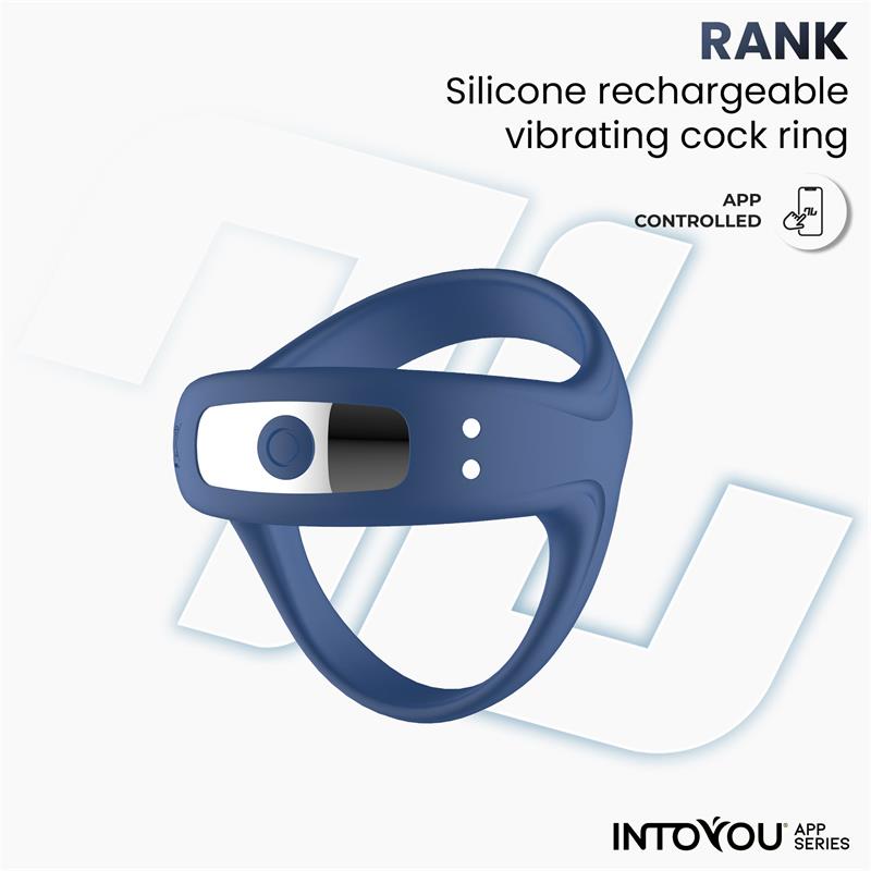 Rank Anillo Vibrador con App Azul - Imagen 12