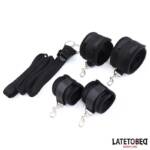 Restricciones de Cama Negro Ajustable
