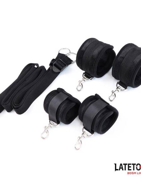 Restricciones de Cama Negro Ajustable