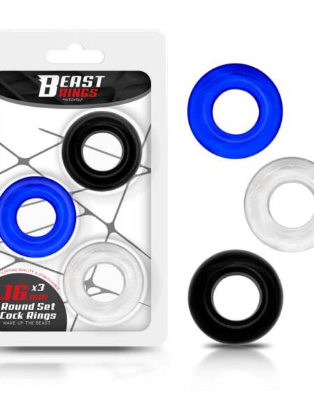 Set 3 Anillos para el Pene 3 Colores 1.6 cm