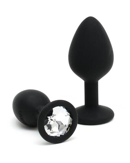 Set de 2 Plugs con Joya Berlin Negro