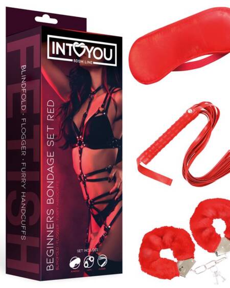 Set de Bondage para Principiantes Beginners 3 Piezas Rojo