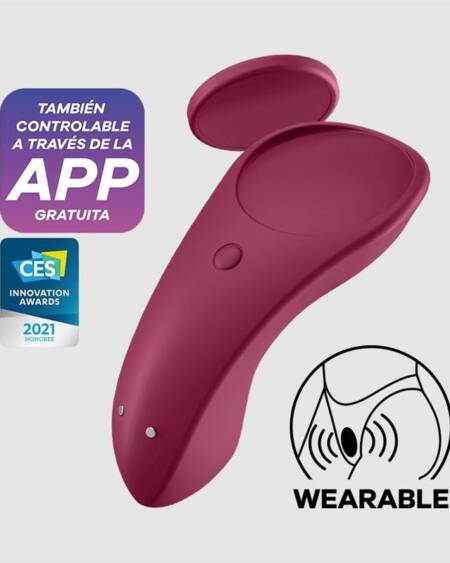 Sexy Secret Estimulador de Braguita con APP Wine Red