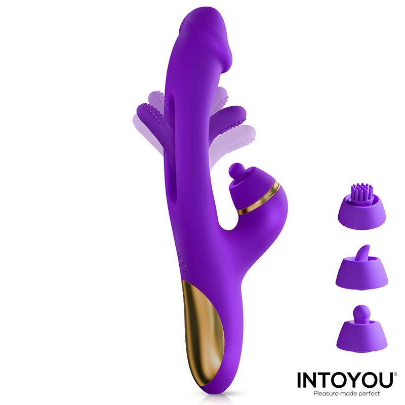 Siter 2.0 Vibrador con Lengua Flapping, Golpeteo y Cabezales Intercambiables - Imagen 4