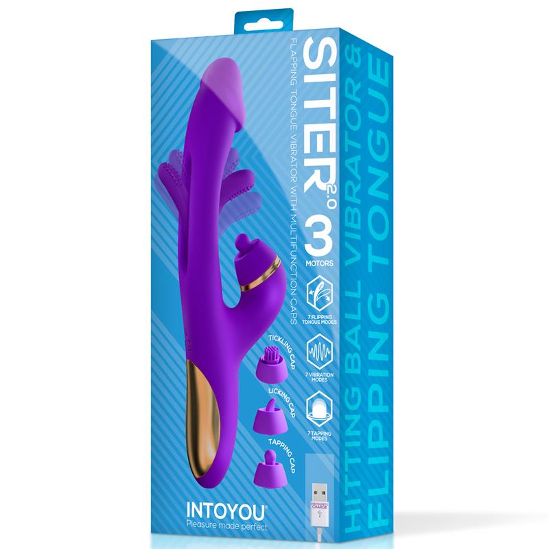 Siter 2.0 Vibrador con Lengua Flapping, Golpeteo y Cabezales Intercambiables - Imagen 9