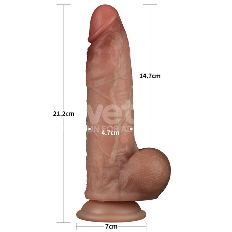 Sliding Pro Dildo Piel Deslizante-Retractil Dual Layer 8.5 - Imagen 14