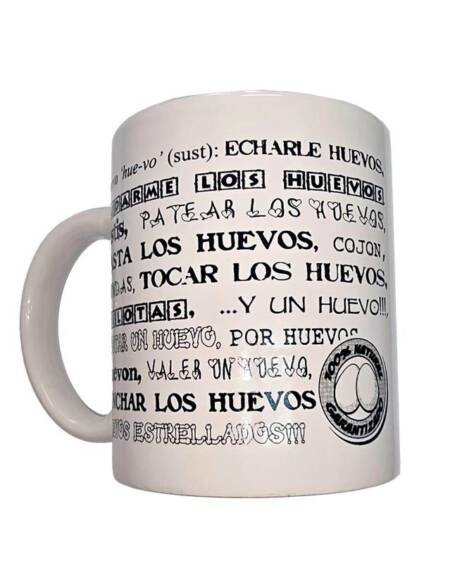 Taza Mug Sinonimos Huevos 370ml