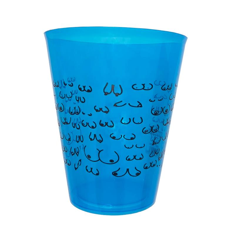 Vaso Plástico Pechos Azul 500ml