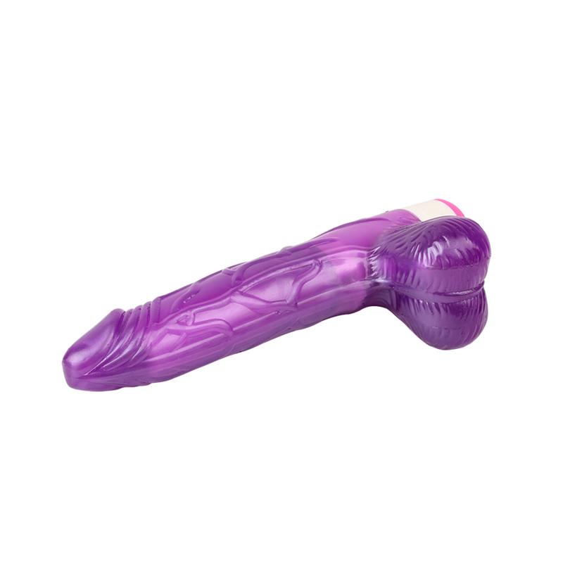 Vibrador Multi Velocidad Realista Púrpura 20cm - Imagen 3