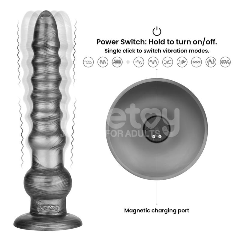 Vibrax Slider Dildo Anal con Vibración King Sized 12.5 - Imagen 9