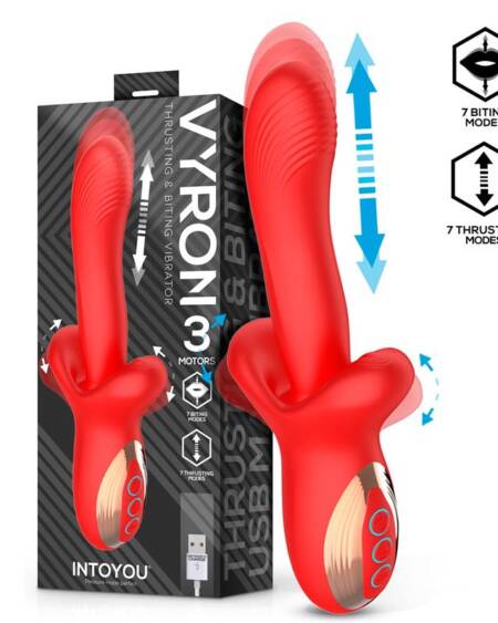 Vyron Vibrador con Thrusting y Biting (Mordisqueo)