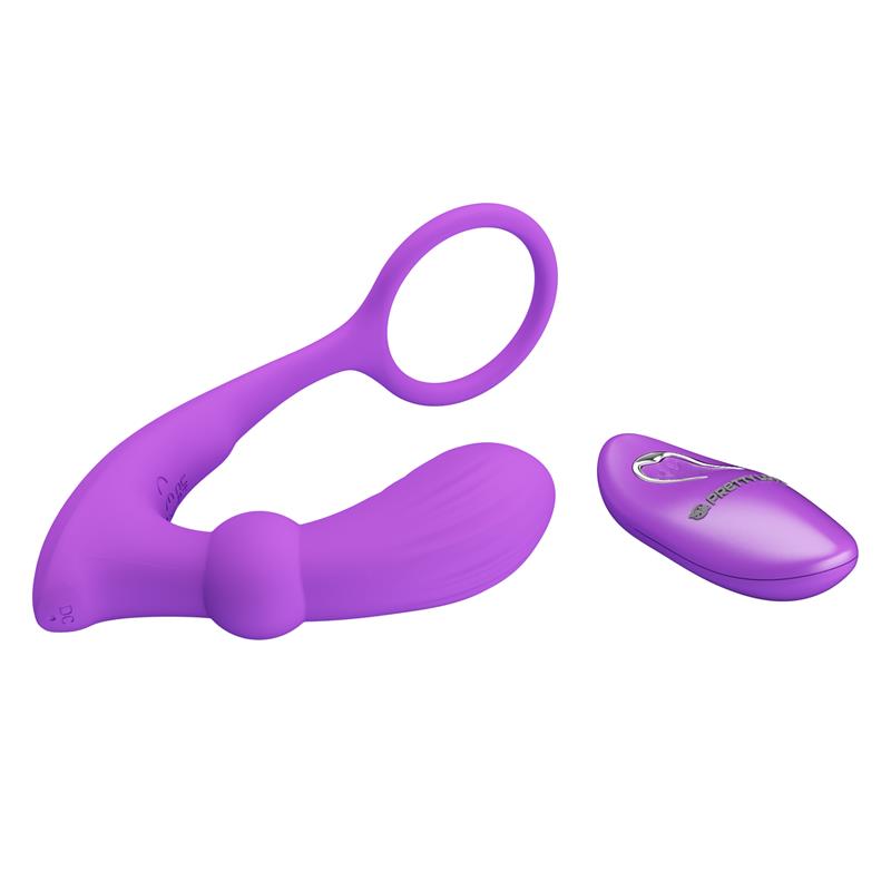 Warren Plug Anal y Anillo para el Pene con Vibración y Pulsación a Control Remoto - Imagen 5