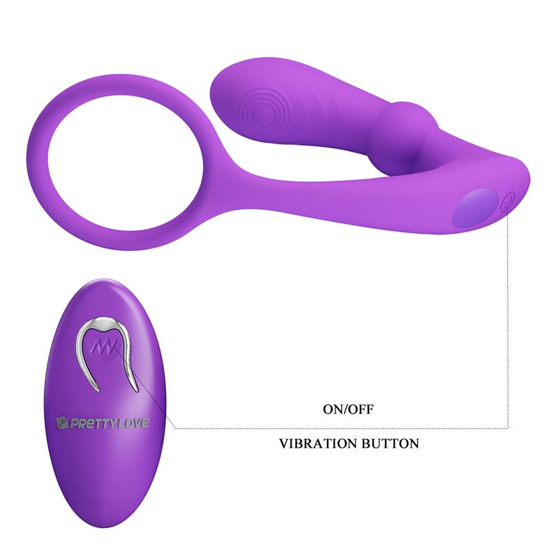 Warren Plug Anal y Anillo para el Pene con Vibración y Pulsación a Control Remoto - Imagen 7
