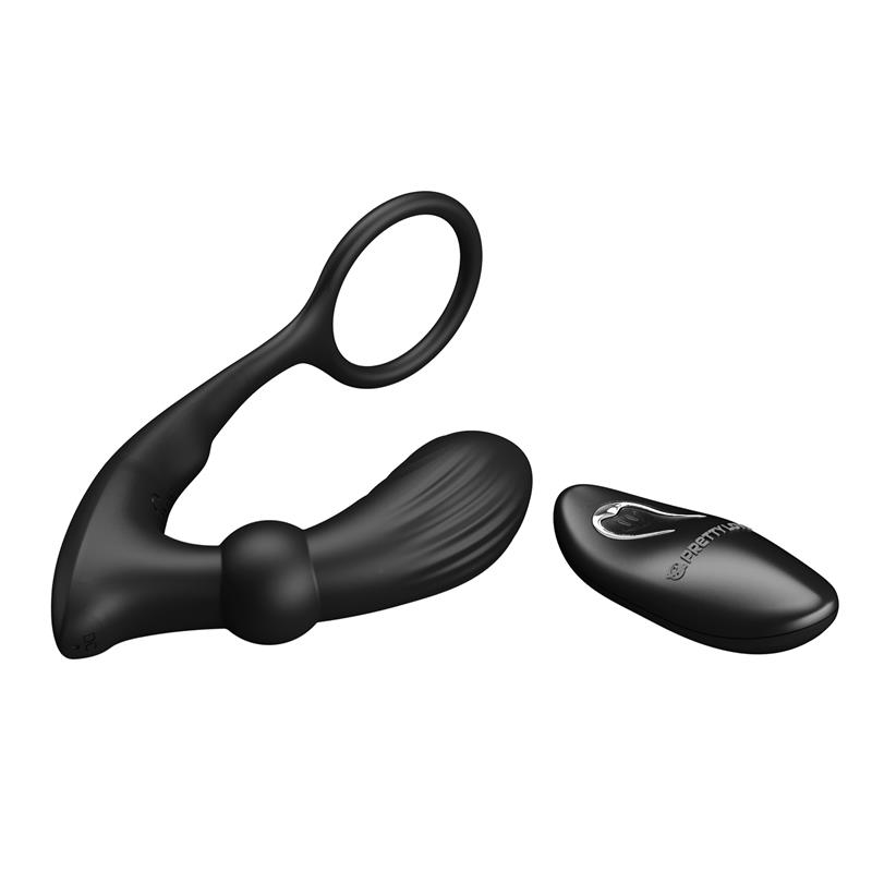 Warren Plug Anal y Anillo para el Pene con Vibración y Pulsación a Control Remoto - Imagen 5