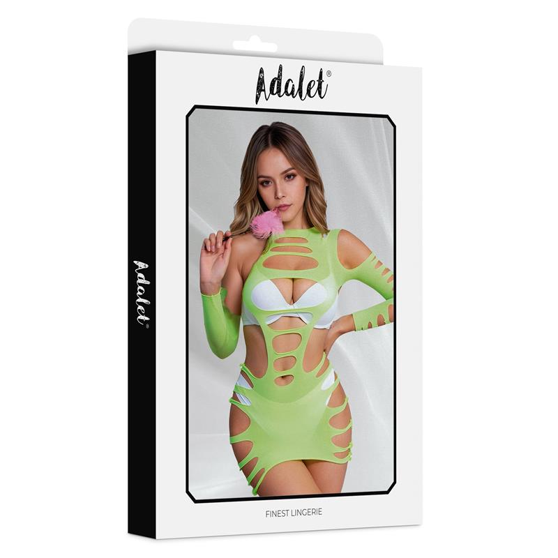 Willow Vestido Hollow-out Amarillo Talla Única - Imagen 3